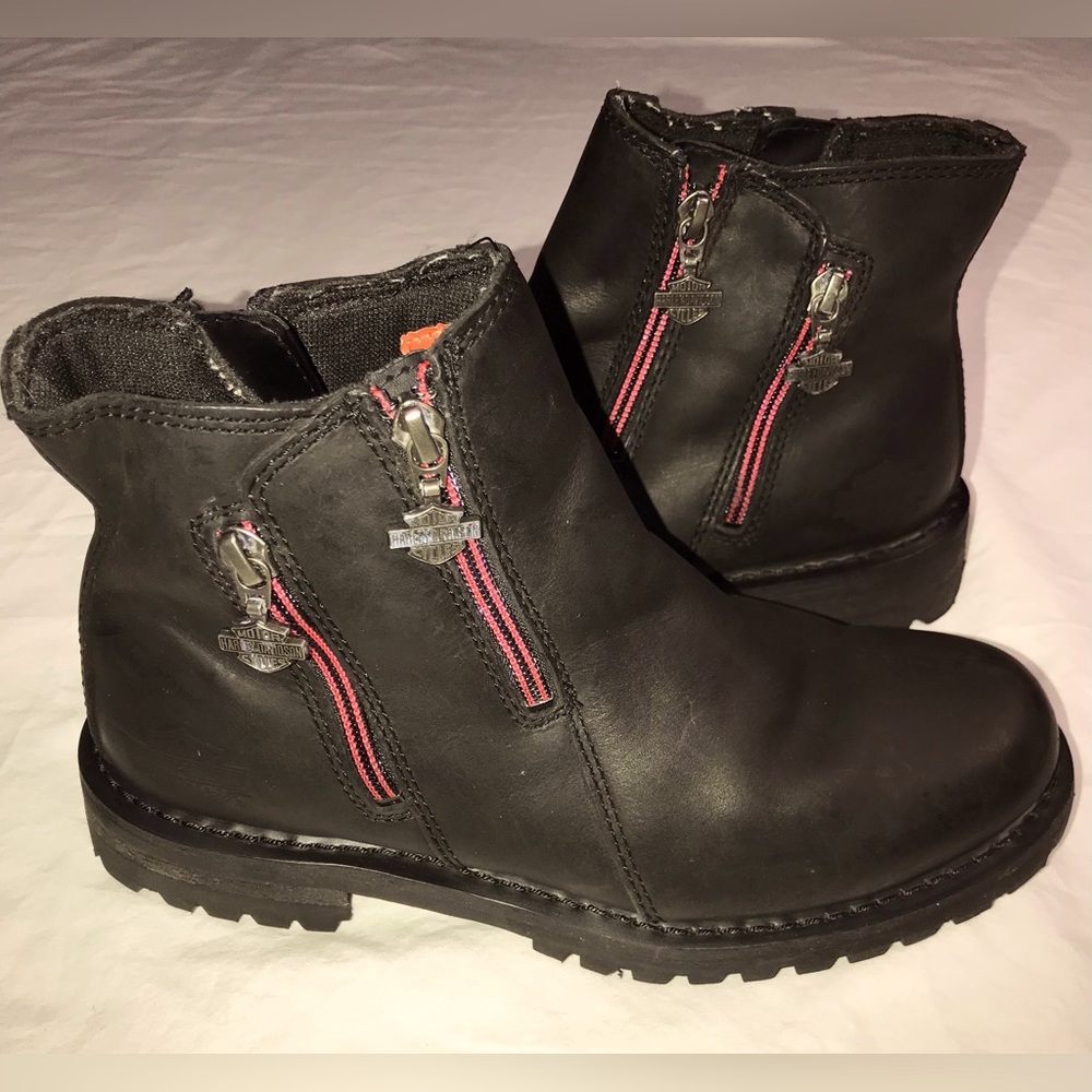 Harley-Davidson Lamson Moto Boots Black Leather